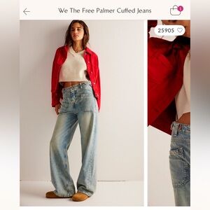 Free People- Palmer Cuffed Jeans